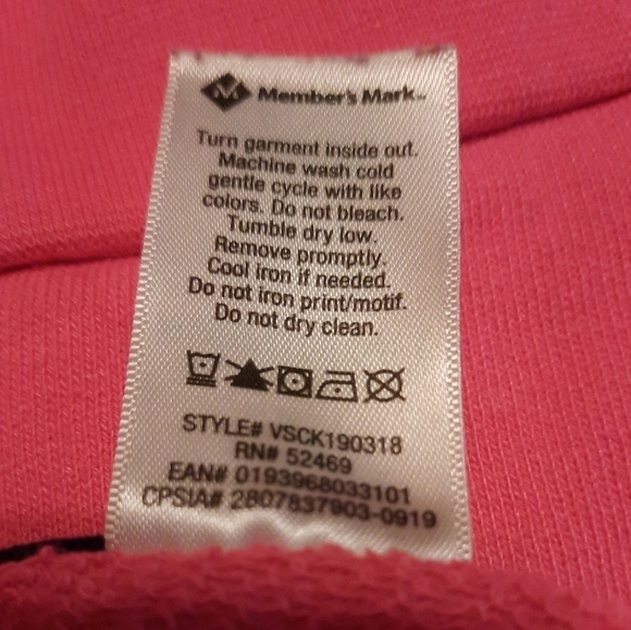 MEMBER'S Mark Girl's My Favorite Sweatshirt Size 10/12 - Picture 6 of 6